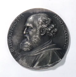 Medaille mit Ludwig Mond, Industriekhemiker