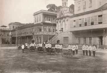 Militärpolizei: Eine Maschinengewehrabteilung, 1914