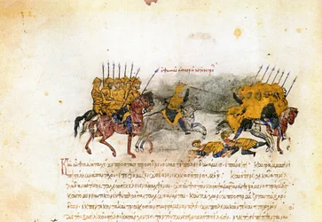Miniatur aus dem Madrid Skylitzes, 11.-12. Jahrhundert