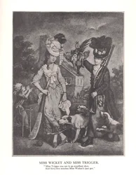 Miss Wicket und Miss Trigger, ca. 1778, 1912