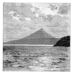 Mombacho-Vulkan und die Ufer des Nicaraguasees, ca. 1890