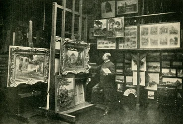 Monsieur Detaille in seinem Atelier, 1900