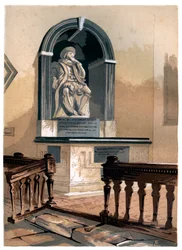 Denkmal für Francis Bacon in der St. Michaels Kirche bei St. Albans, Hertfordshire