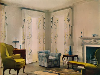 Morgenraum im Haus von Herrn Vestey in der Templewood Avenue 9, Hampstead, London, 1932
