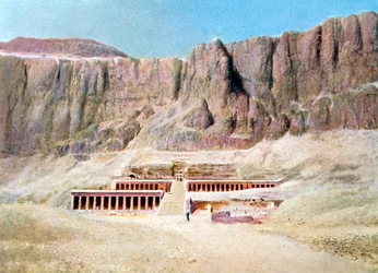 Totentempel der Hatschepsut, Deir el-Bahari, Luxor, Ägypten, 20. Jahrhundert