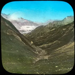 Bergszene, Indien, spätes 19. oder frühes 20. Jahrhundert