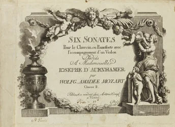 Mozart: Sechs Sonaten für Cembalo oder Pianoforte mit Begleitung einer Violine, gewidmet Mademoiselle