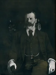 Mr. Arthur Sanderson zu Hause, 1901