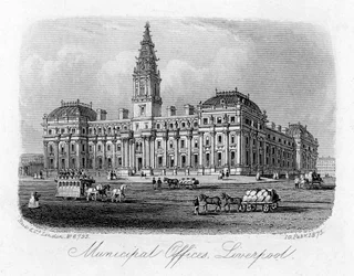 Rathaus, Liverpool, 10. Februar 1875