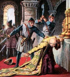 Ermordung von Thomas Becket, 1170, ca. 1850