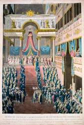 Napoleon Bonaparte wird zum Kaiser Napoleon I. gekrönt, 2. Dezember 1804, 19. Jahrhundert