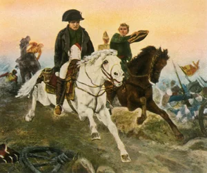 Napoleon auf dem Rückzug von Waterloo, 18. Juni 1815