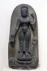 Nationalmuseum, Neu-Delhi. Tara. Pala, 8. Jahrhundert n. Chr., Bihar. Stein. Indien.