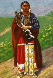 Indianische Frau, um 1928