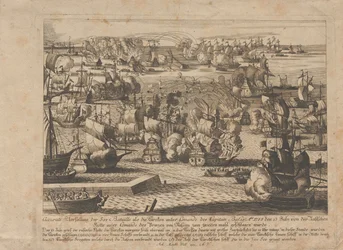 Seeschlacht zwischen der russischen und osmanischen Flotte am 13. Juli 1788