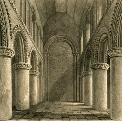 Schiff der Steyning Kirche, 1835
