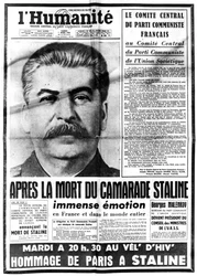 Nachricht vom Tod Stalins, 7. März 1953