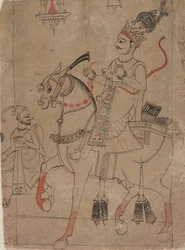 Edelmann zu Pferd, Mitte des 18. Jahrhunderts