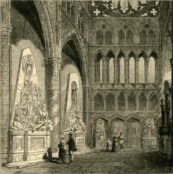 Nordquerhaus der Westminster Abbey, 1830