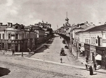 Novaya Basmannaya Straße, Moskau, Russland, 1880er Jahre