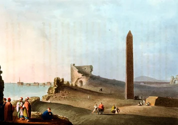 Obelisken in Alexandria genannt Kleopatras Nadeln, 1802