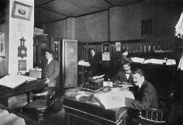 Büros von Perez und Sanjurio, Importeure und Exporteure, Asuncion, Paraguay (1911)