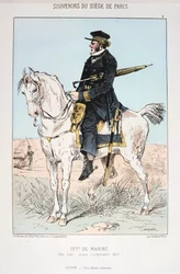 Marineoffizier, Belagerung von Paris, 1870-1871