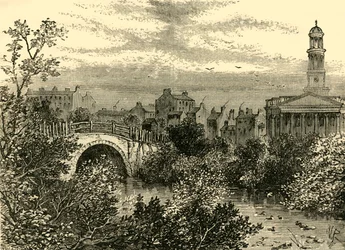 Alte Brücke über den See, Regents Park, 1847, um 1876