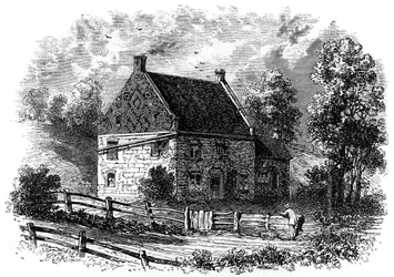 Altes holländisches Haus, Long Island, New York, 18. Jahrhundert, ca. 1880