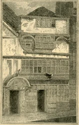 Altes Haus ehemals in der Leadenhall Street, ca. 1872