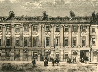 Alte Häuser in der Great Queen Street, Südseite, 1850, 1881