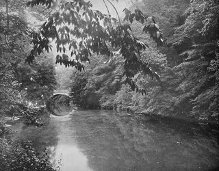 Am Wissahickon Creek, Fairmount Park, Philadelphia, um 1897
