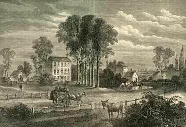 Paddington Green im Jahr 1750, um 1876