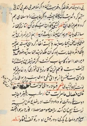 Seite aus den Geschichten eines Papageis Tuti-nama: Textseite, ca. 1560