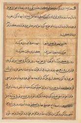 Seite aus den Geschichten eines Papageis Tuti-nama: Textseite, ca. 1560