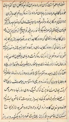Seite aus Geschichten eines Papageis Tuti-nama: Textseite, ca. 1560