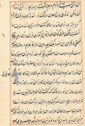 Seite aus Geschichten eines Papageis Tuti-nama: Textseite, ca. 1560