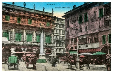 Palazzo Maffei, Verona, Italien, spätes 19. oder frühes 20. Jahrhundert