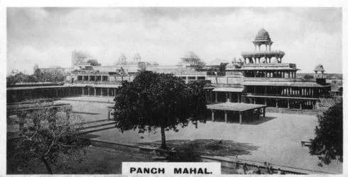 Panch Mahal, Fatehpur Sikri, Agra, Indien, um 1925