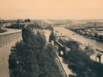 Panorama der Maas von der Route Merveilleuse, ca. 1900