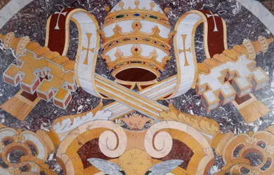 Päpstliche Wappen - Vatikanmuseum - Rom, Italien