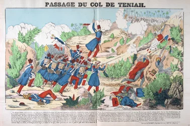 Passage du Col Teniah, Eroberung Algeriens, 12. Mai 1840, Frankreich 19. Jahrhundert
