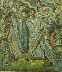 Durchzug durch das Rote Meer, Byzantinisch, frühes 20. Jahrhundert, Original aus dem 5. Jahrhundert