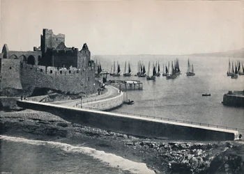 Peel - Die alte Burg und der Hafen, 1895