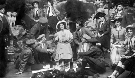 Aufführung von The Gay Gordons, ca. 1907