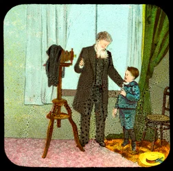 Fotograf und Kind, 19. Jahrhundert
