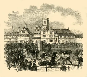Hinrichtungsstätte in Old Smithfield, ca. 1872