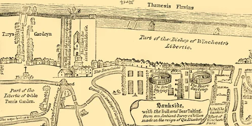 Plan von Bankside, Anfang des 17. Jahrhunderts
