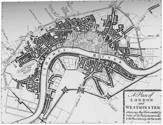 Plan von London und Westminster, 1749