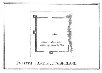 Plan von Penrith Castle, Cumberland